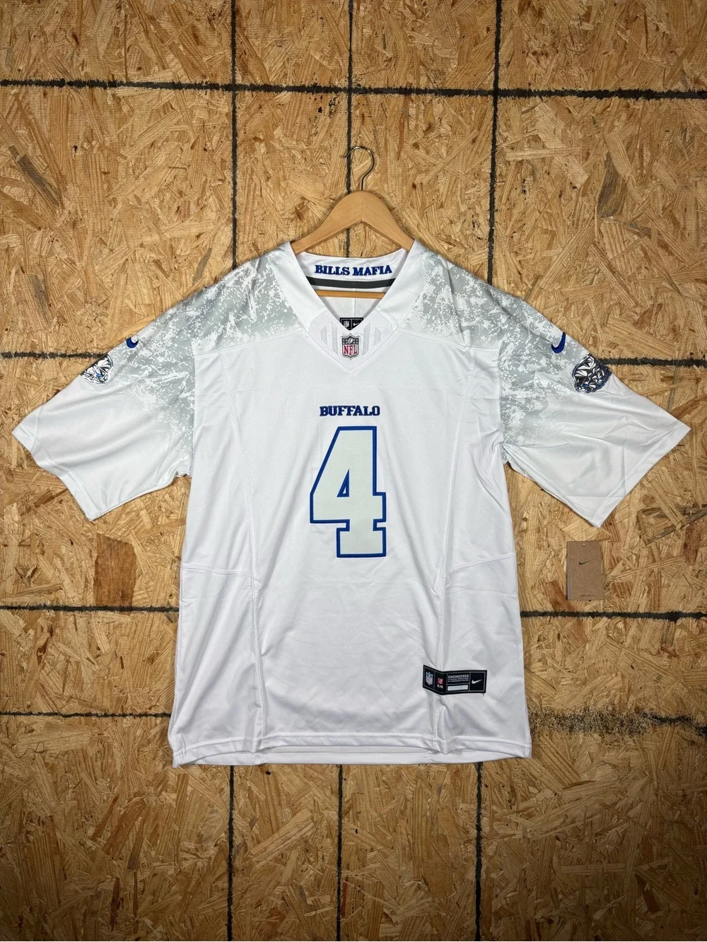Nike Buffalo Bills James Cook III #4 Artic White Football Jersey - XXL